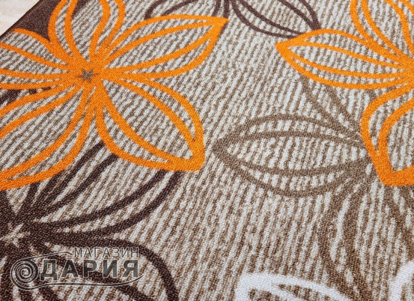 Мокетена пътека ERIKA 8013 beige/orange